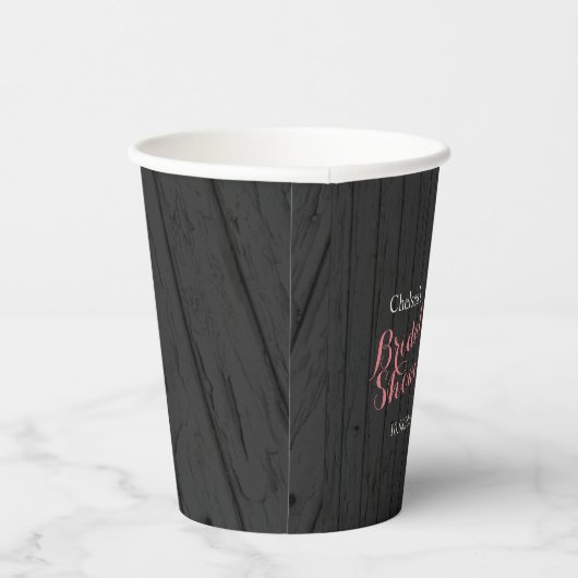 Mason Jar Stylish Rose Bridal Shower Papieren Bekers (Rechts)