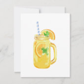 Mason Jar Summer Sun Ice Tea in Waterverf (Voorkant)