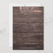 Mason Jar Sunflower Bouquet Rustic Save the Date Kaart (Achterkant)