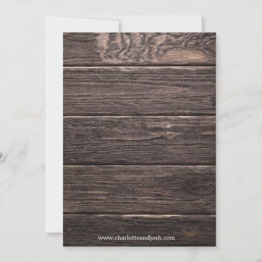 Mason Jar Sunflower Bouquet Rustic Save the Date Kaart (Achterkant)