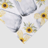 Mason Jar Sunflower Rustic Flower Tissue Paper Tissuepapier (Detail)