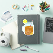 Mason Jar Sweet Tea Iced Tea Drink Sticker (iPad Cover)