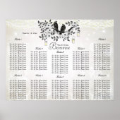  Mason Jar Tortelduifjes Zitgrafiek Poster (Voorkant)