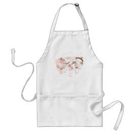 Mason Jar Tree & Flowers Apron Standaard Schort