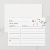 Mason Jar Tree Recipe Card Uitnodiging Briefkaart (Voorkant / Achterkant)