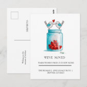 Mason Jar van Liefde thuis verhuizen Briefkaart (Voorkant / Achterkant)