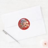 Mason Jar van Valentijn Heart Cookies Ronde Sticker (Envelop)