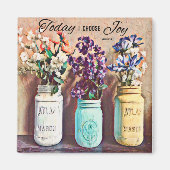 Mason Jar Vase Vandaag kies ik Joy Magnet (Voorkant)