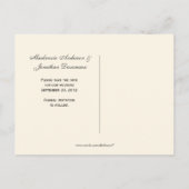 Mason Jar Violas Pansies Sla de datum op Aankondigingskaart (Achterkant)