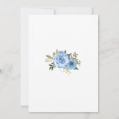 Mason jar vrijgezellenfeest blue floral country ch kaart (Achterkant)