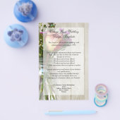 Mason Jar w/Roos en wilde bloemen Flyer (Enkel)