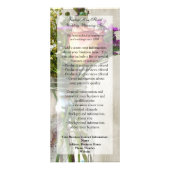 Mason Jar w/Roos en wilde bloemen Reclamekaart (Voorkant)