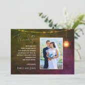 Mason Jar Warme Herfstkleuren foto Bedankt (Staand voorkant)