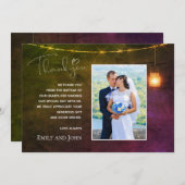 Mason Jar Warme Herfstkleuren foto Bedankt (Voorkant / Achterkant)