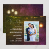 Mason Jar Warme Herfstkleuren foto Dankjewel Bedankkaart (Voorkant / Achterkant)