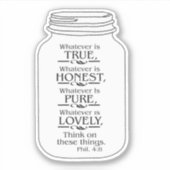 Mason jar wat dan ook is....sticker sticker (Voorkant)