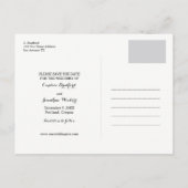 Mason Jar Waterverf Flowers Foto Opslaan van de Da Aankondigingskaart (Achterkant)