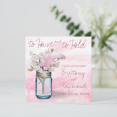 MASON JAR WATERVERF ROZE LATHYRUS KAART (Staand voorkant)