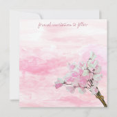 MASON JAR WATERVERF ROZE LIEFDESBEKJE SAVE THE DATE (Achterkant)