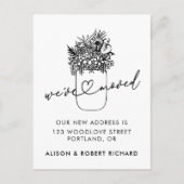 Mason Jar We hebben nieuwe Home Moving Aankondigin Briefkaart (Voorkant)