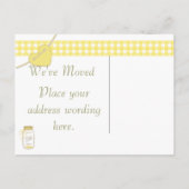 Mason Jar We zijn verhuisd Aankondigingskaart (Achterkant)