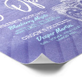 Mason Jar Wedding Bar is Open Menu Drink Poster (Hoek)