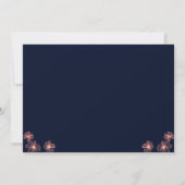 Mason Jar Wedding Invitation - Koraal, Limoen, bla Kaart (Achterkant)