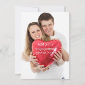 Mason Jar Wedding Invitation with Verloving Foto Kaart (Achterkant)