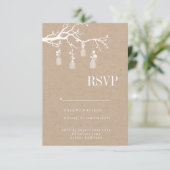 Mason Jar Wedding RSVP (Staand voorkant)