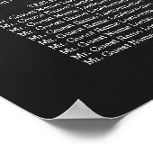 Mason Jar Wedding Seating Chart Chalkboard Poster (Hoek)