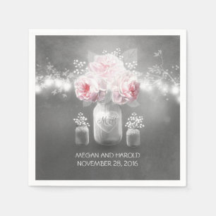 Mason Jar Wedding Servet