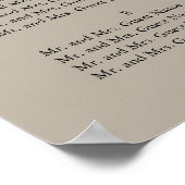 Mason Jar White Daisies 24x36Seating Chart Poster (Hoek)