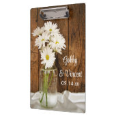 Mason Jar White Daisies Barn Wedding Planning Klembord (Links)