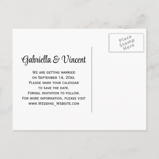 Mason Jar White Daisies Barn Wedding Save the Date Aankondigingskaart (Achterkant)