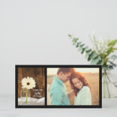 Mason Jar White Daisy Country Weddenschap Bedankt (Staand voorkant)