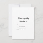 Mason Jar White Daisy Country Weddenschap RSVP Car (Achterkant)