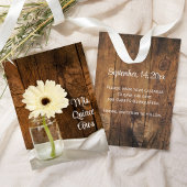 Mason Jar White Daisy Quinceañera Save the Date