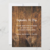 Mason Jar White Daisy Quinceañera Save the Date (Achterkant)