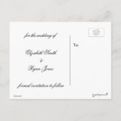 Mason Jar, White Hydrangea, Save the Date Aankondigingskaart (Achterkant)