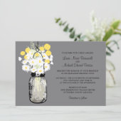 Mason Jar Wild Daisies & Billy Balls Kaart (Staand voorkant)