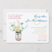 Mason Jar Wild Flower Sage and Mustard Yellow Kaart (Voorkant)