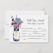 Mason Jar Wildbloemen LIB RSVP (Voorkant)