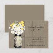 Mason Jar Wilde Madeliefjes & Billy Balls  RSVP (Voorkant / Achterkant)