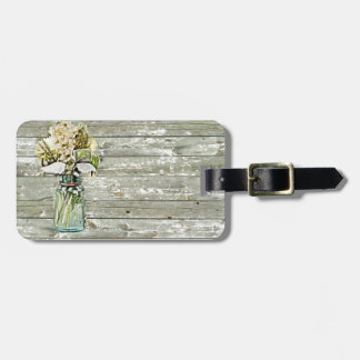 Mason jar wildflower barnenbos frans land bagagelabel
