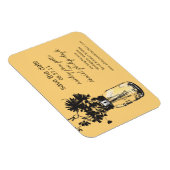 Mason Jar & Wildflower Save the Date Magneet (Rechterzijde)