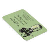 Mason Jar & Wildflower Save the Date Magneet (Rechterzijde)