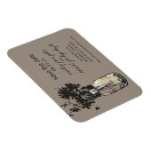 Mason Jar & Wildflower Save the Date Magneet (Rechterzijde)