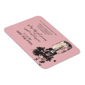 Mason Jar & Wildflower Save the Date Magneet (Rechterzijde)