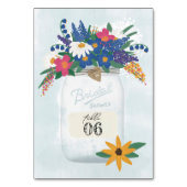 Mason Jar & Wildflower Vrijgezellenfeest Kaart (Achterkant)