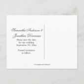 Mason Jar Wildflowers Barn Wood Bewaar de datum Aankondigingskaart (Achterkant)